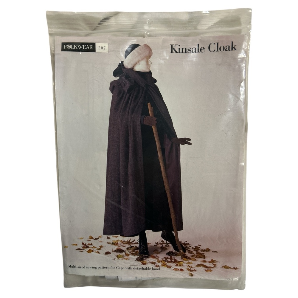 Vintage 90s Folkwear 207 sewing pattern The Kinsale Cloak Irish history